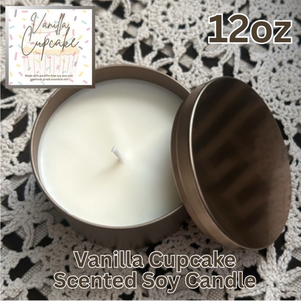 Vanilla Cupcake Scented Soy Wax Candle 12oz